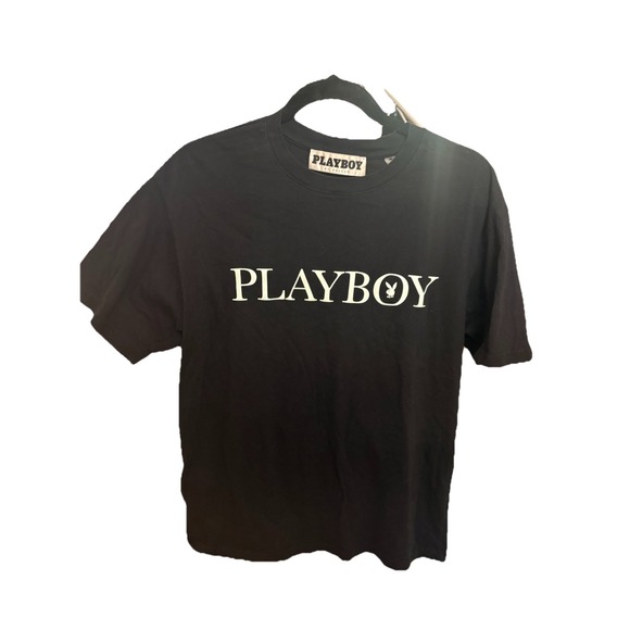 Playboy by Pacsun Short-Sleeve Crewneck  T-Shirt Black Medium - Picture 1 of 5